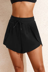Women's High Waist Bikini Shorts with 2-in-1 Side Pocket