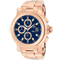 Oceanaut Men's Baccara XL - Navy Blue Dial, Rose Gold Bracelet - 50m