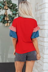 Women's 'Aspyn' Short Puff Sleeve Top