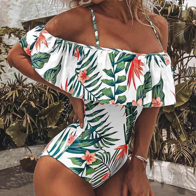Women's Floral One-Piece Swimsuit