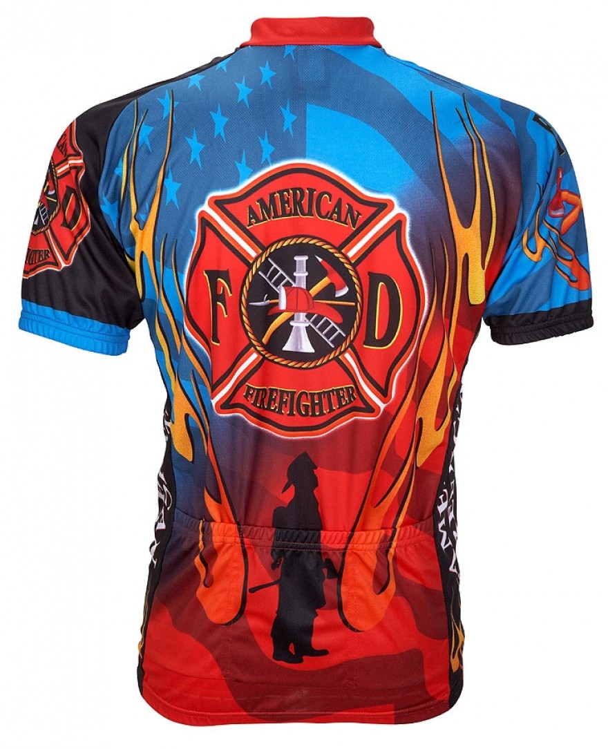 Men's American Firefighter Cycling Jersey