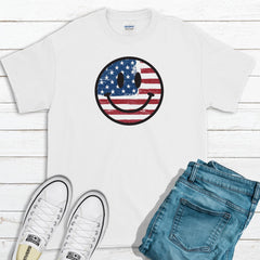 All Ages American Smiley Tee