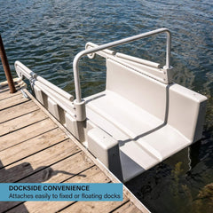 Floating Launch Station For Fixed Docks - Canoes, Kayaks, and Paddleboards