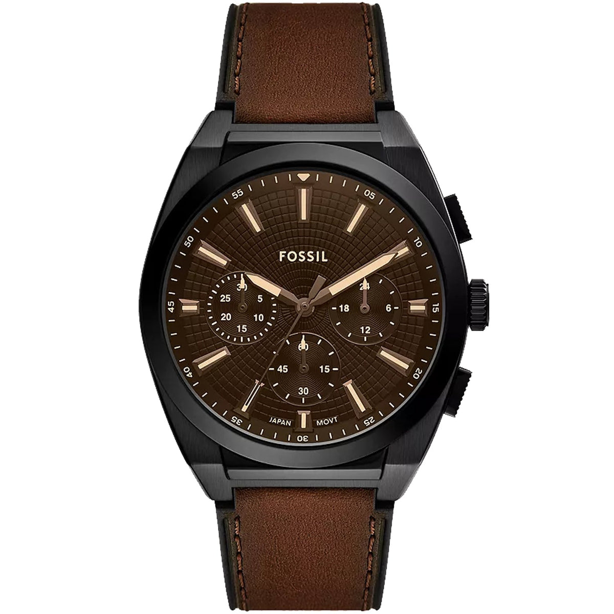 Fossil Men's Everett Chronograph - Brown Dial - 50m