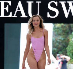 Women's 'Samira' One-Piece Swimsuit - Lilac