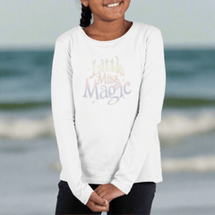 Girl's 'Little Miss Magic' Toddler Long Sleeve Tee