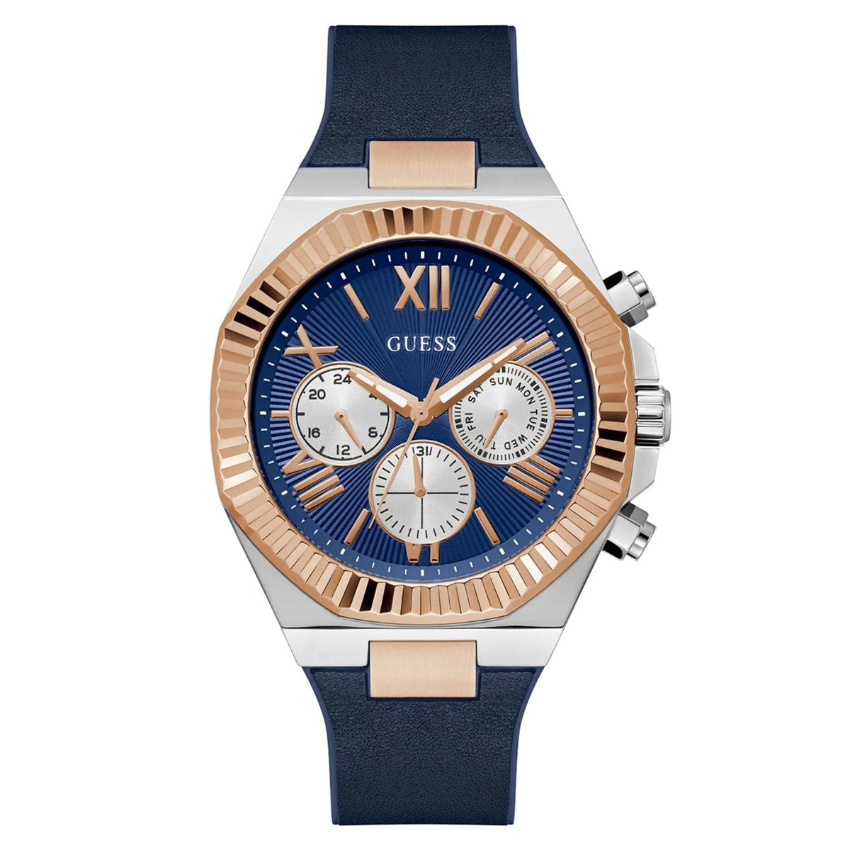 Guess Men's Equity - Blue Dial/Strap - 50m