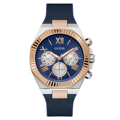 Guess Men's Equity - Blue Dial/Strap - 50m