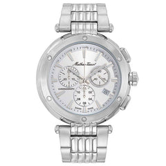 Mathey-Tissot Men's Neptune Chrono - Silver Dial/Bracelet - 50m