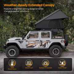 Altitude Heavy-Duty Hard-Shell Rooftop Tent with Ladder [2-3 Person]