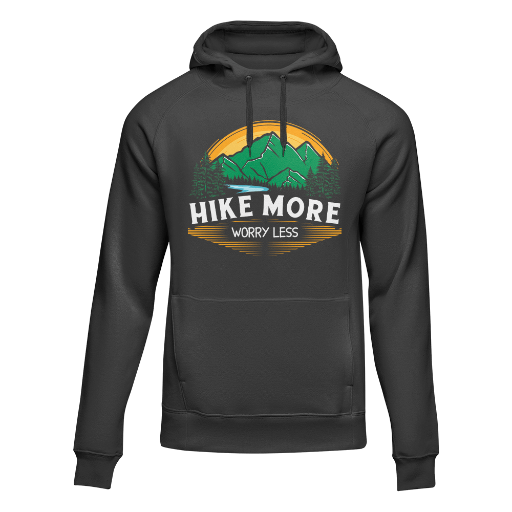 Outdoorzees Unisex 'Hike More Worry Less' Fleece Hoodie