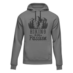 Outdoorzees Unisex 'Hiking Is My Passion' Fleece Hoodie