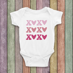 Girl's/Women's Heart 'XOXO' Onesie or T-Shirt
