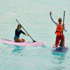 10-11 Foot Inflatable Stand Up Paddle Board with Accessories, 3 Fins, Backpack