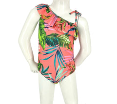 Girl's One-Piece Swimsuit - Molokai Coral