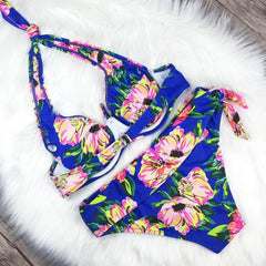 Stevvex Women's High Waist Two-Piece Bikini Swimsuit