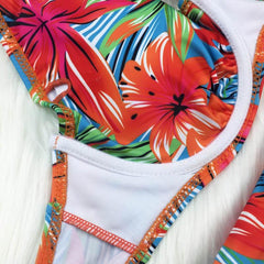 Stevvex Women's High Waist Two-Piece Bikini Swimsuit