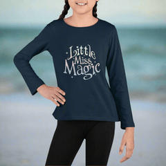 Girl's 'Little Miss Magic' Toddler Long Sleeve Tee