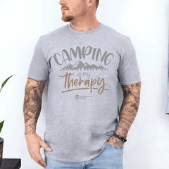 Outdoorzees Unisex 'Camping Is My Therapy' T-Shirt