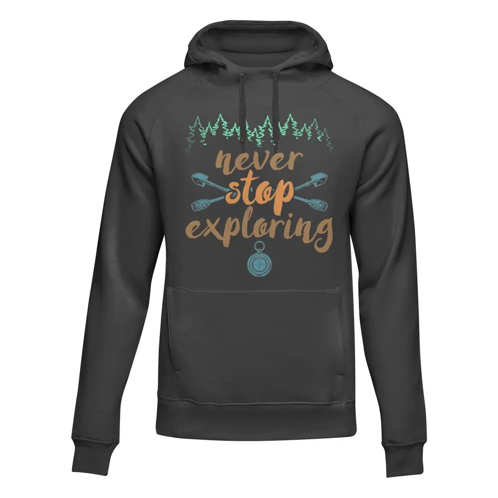 Outdoorzees Unisex 'Never Stop Exploring' Fleece Hoodie