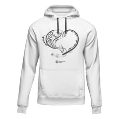 Outdoorzees Unisex Fishing Heart Hoodie