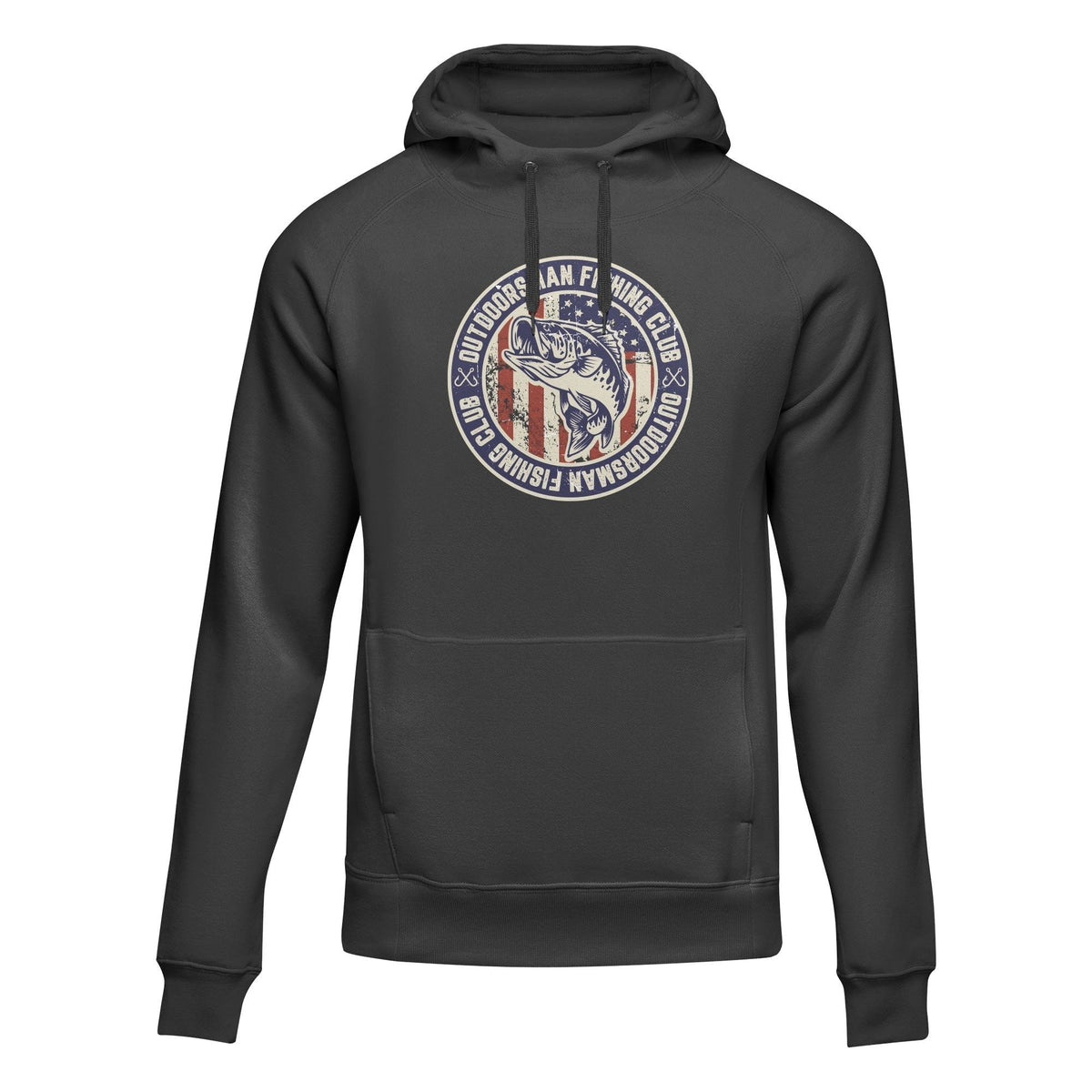 Outdoorzees Unisex Patriotic USA Bass Hoodie