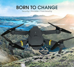 Outdoorzees 4K HD Dual Camera RC FPV WiFi Portable Wide Angle Foldable Quadcopter Drone