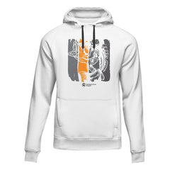 Outdoorzees Unisex Fishing Grunge Bars Fleece Hoodie