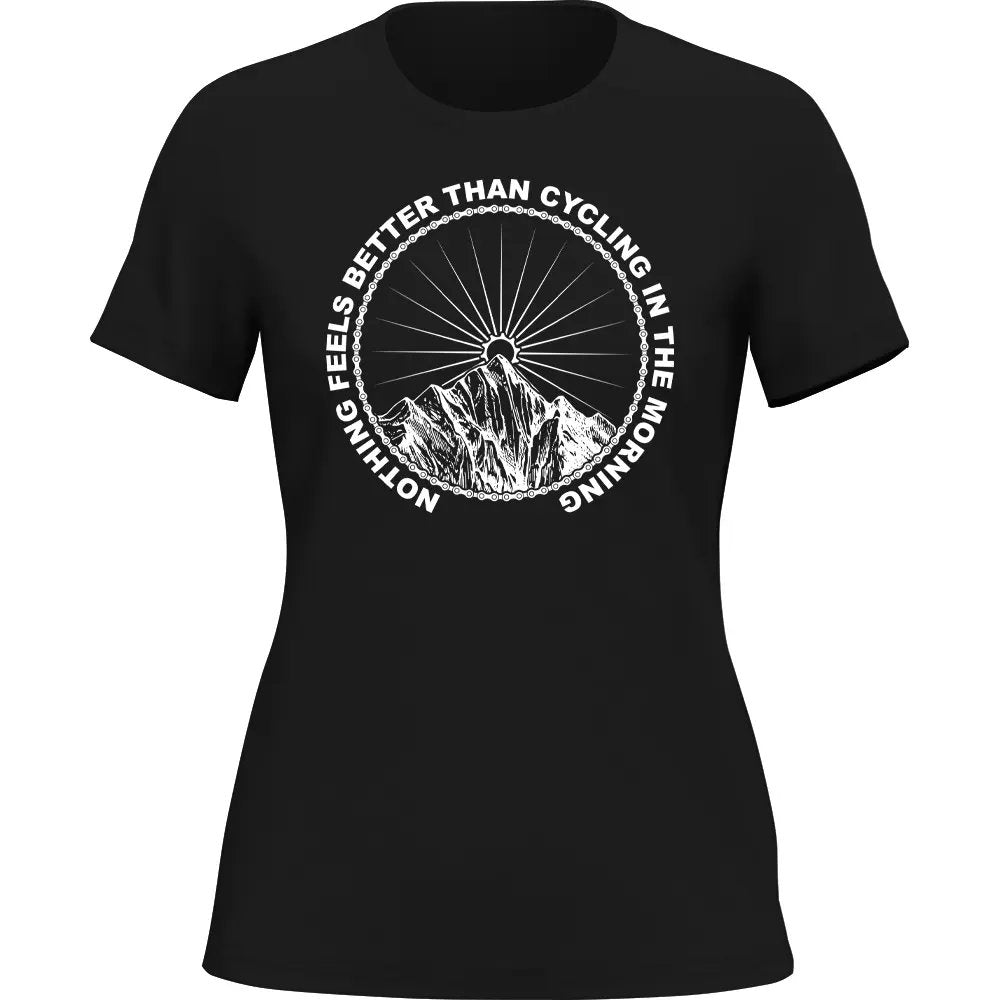 Outdoorzees Women's 'Cycling In The Morning' T-Shirt