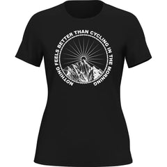 Outdoorzees Women's 'Cycling In The Morning' T-Shirt
