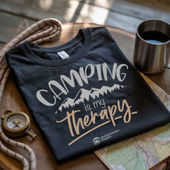 Outdoorzees Unisex 'Camping Is My Therapy' T-Shirt