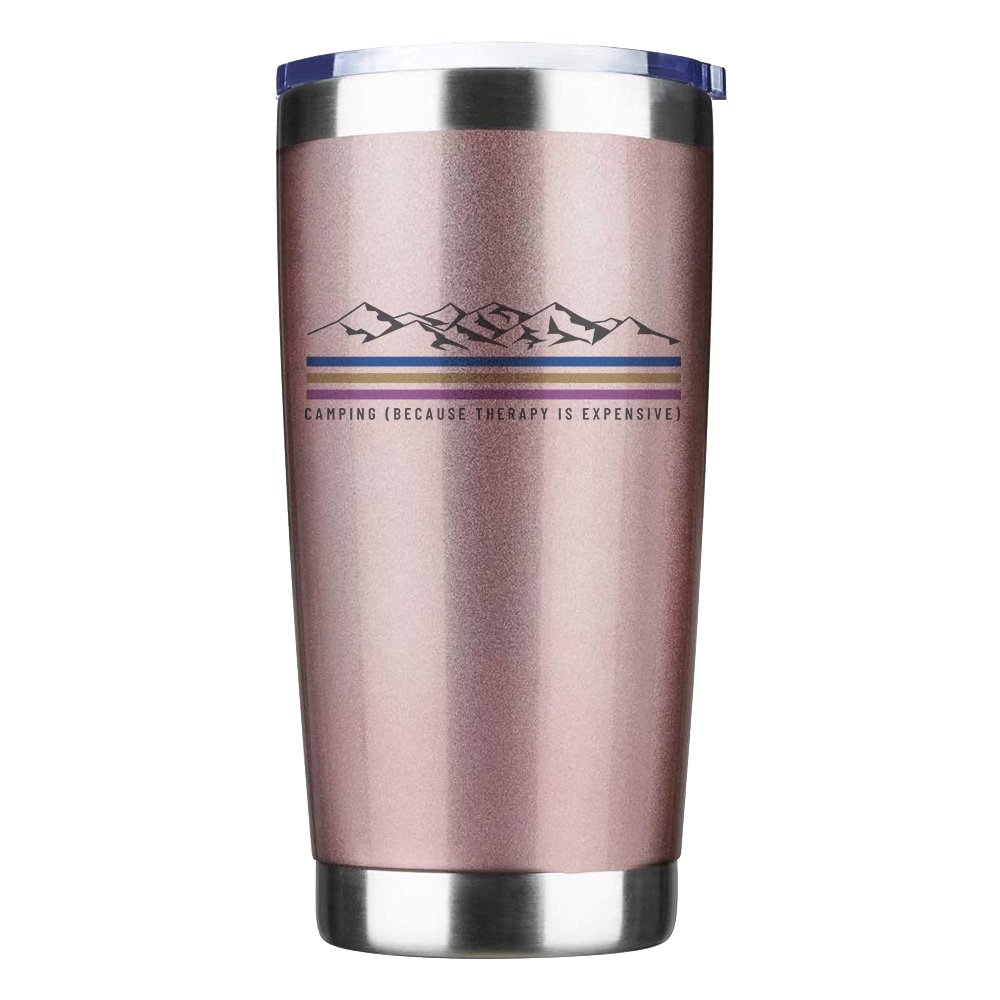 Outdoorzees Camping Lines 20oz Insulated Vacuum Sealed Tumbler
