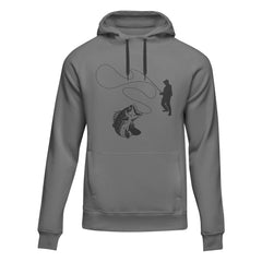 Outdoorzees Unisex Fishing Lines Fleece Hoodie
