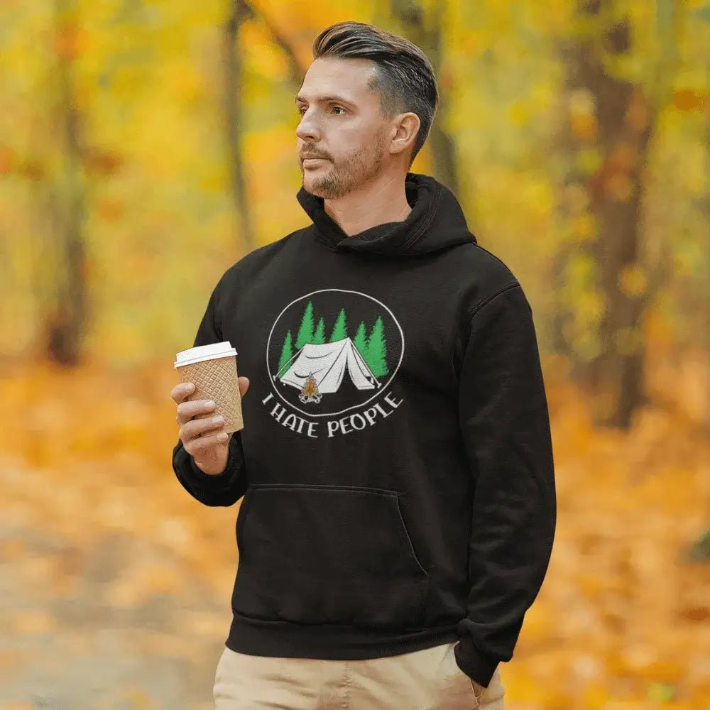 Outdoorzees Unisex 'I Hate People' Hoodie