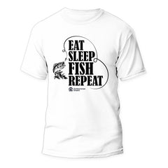 Outdoorzees Unisex 'Eat Sleep Fish Repeat' T-Shirt
