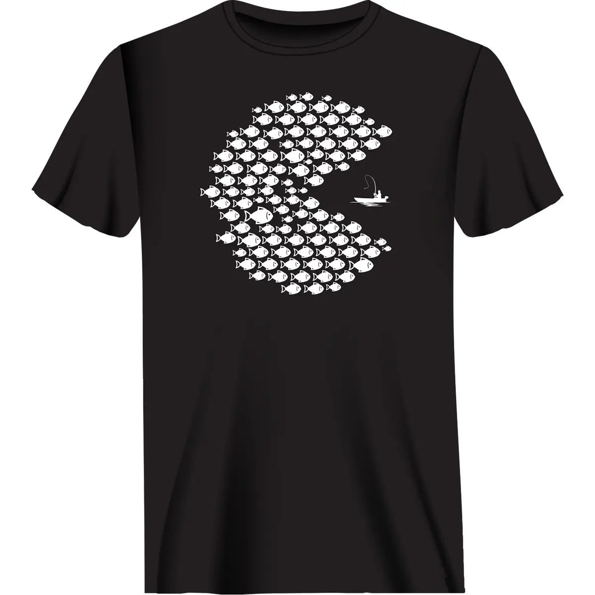 Outdoorzees Unisex Fishing Pacman Style T-Shirt