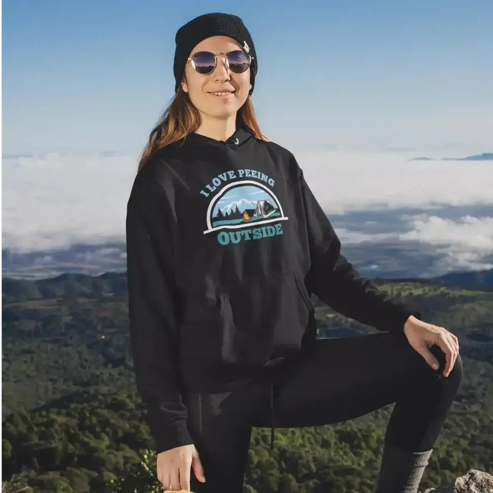 Outdoorzees Women's 'I Love Peeing Outside' Fleece Hoodie