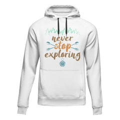 Outdoorzees Unisex 'Never Stop Exploring' Fleece Hoodie