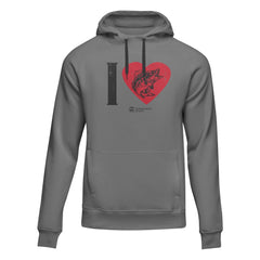 Outdoorzees Unisex 'I love Fishing' Fleece Hoodie