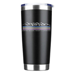Outdoorzees Camping Lines 20oz Insulated Vacuum Sealed Tumbler