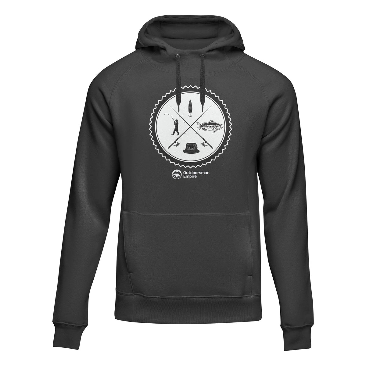 Outdoorzees Unisex Fishing Vintage v2 Fleece Hoodie