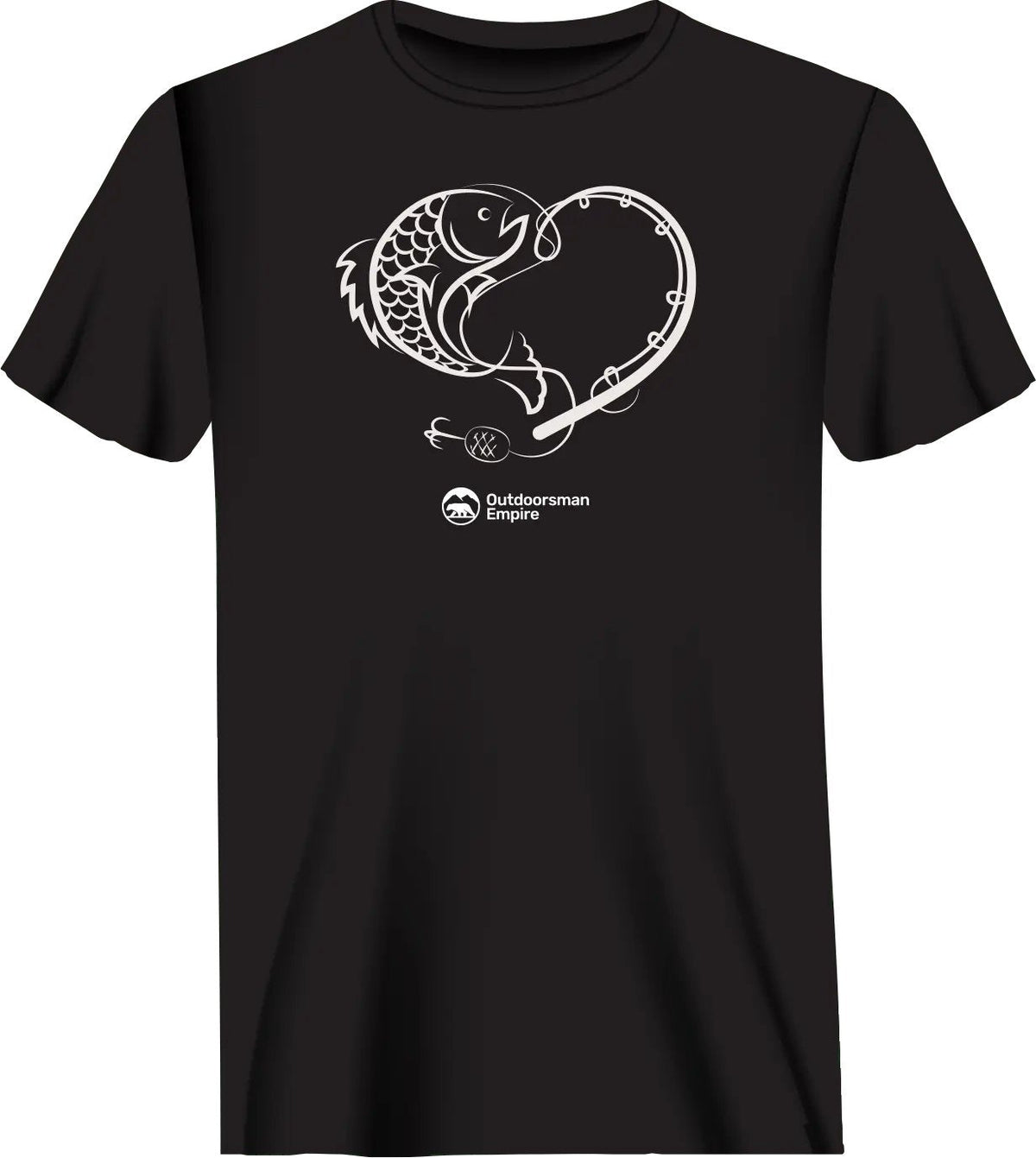 Outdoorzees Unisex Fishing Heart T-Shirt