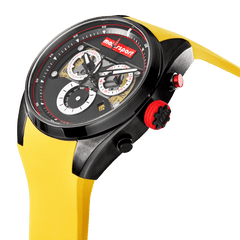 Motorsport Men's Apex - Black Dial, Yellow Strap - 100m