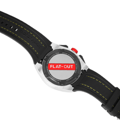 Motorsport Men's Burnout Sport Chrono - Black Dial, Black/Yellow Strap - 100m