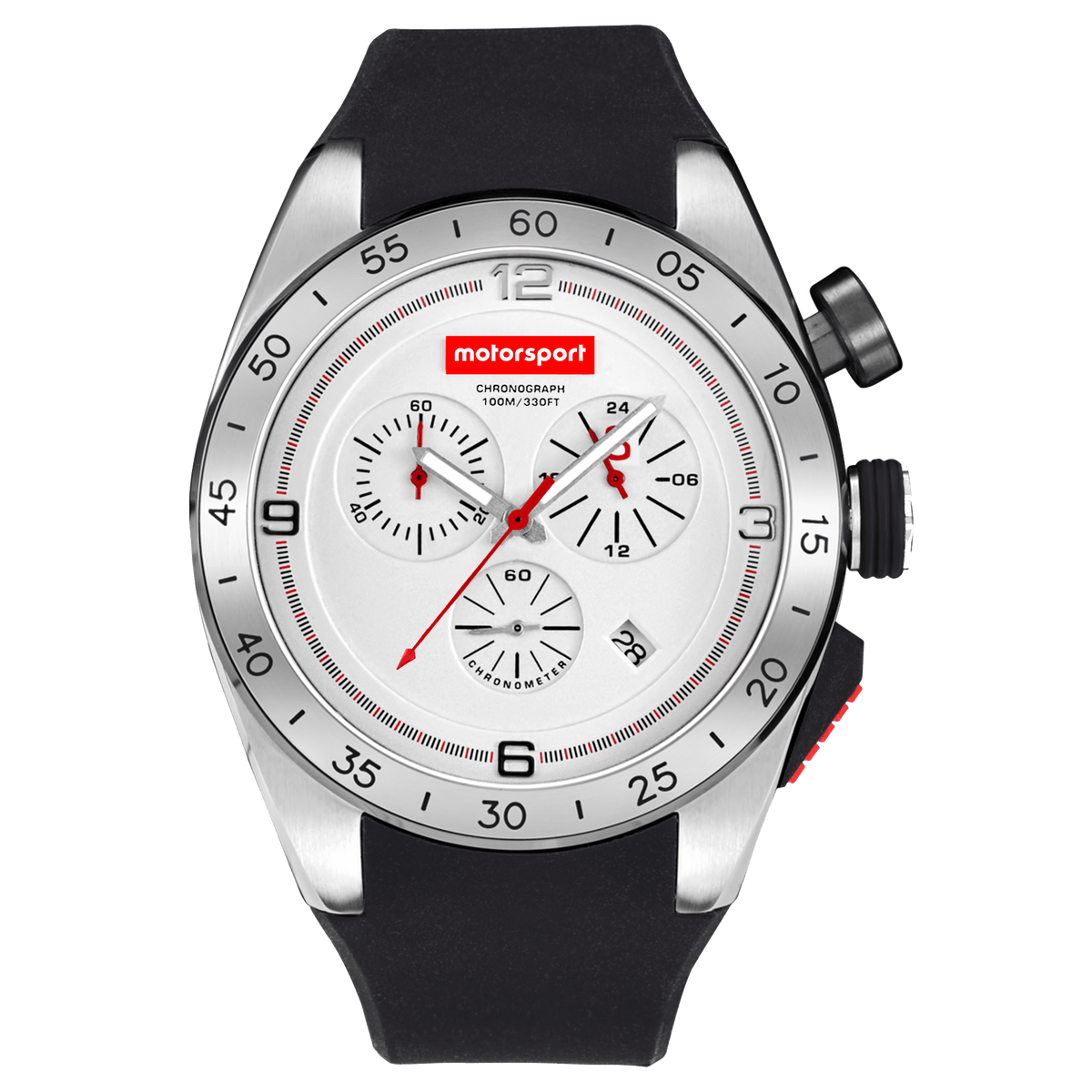 Motorsport Men's HotLap - White Dial - 100m