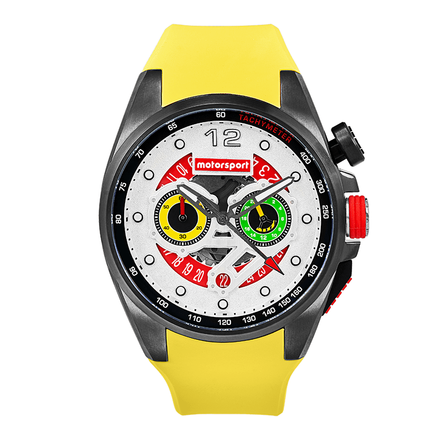 Motorsport Men's Rebel - White Dial - 100m