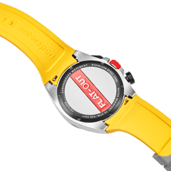 Motorsport Men's Rebel - Black Dial, Yellow Strap - 100m