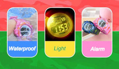 Kid's LED Digital Watch with Date, Alarm & Stopwatch - 30m