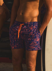 Men's Swim Trunks - Neon Drift