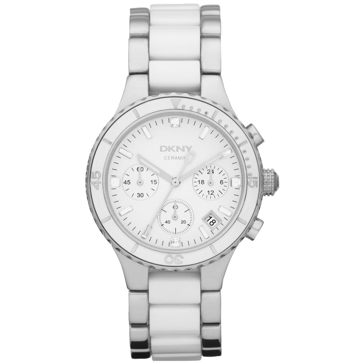 DKNY Women's Chronograph - White Dial - 50m